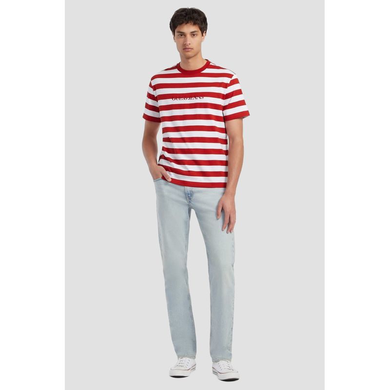 Fashion, accesorii si bijuterii - Barbati - Imbracaminte - Tricouri si bluze barbati - Tricou barbati Guess M4YI84 S INTL Rosu - Infinity.ro