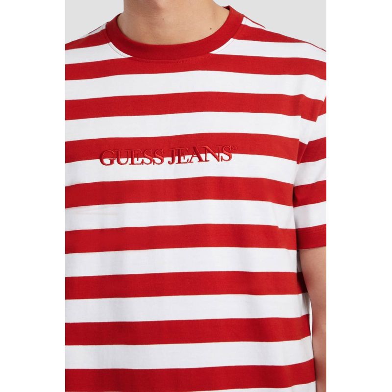 Fashion, accesorii si bijuterii - Barbati - Imbracaminte - Tricouri si bluze barbati - Tricou barbati Guess M4YI84 S INTL Rosu - Infinity.ro