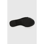 Fashion, accesorii si bijuterii - Femei - Incaltaminte femei - Slapi si papuci femei - Slapi dama Calvin Klein Flat Slide Relock Lth HW0HW01939 37 EU Negru - Infinity.ro