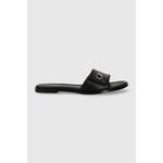Fashion, accesorii si bijuterii - Femei - Incaltaminte femei - Slapi si papuci femei - Slapi dama Calvin Klein Flat Slide Relock Lth HW0HW01939 37 EU Negru - Infinity.ro