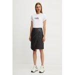 Fashion, accesorii si bijuterii - Femei - Imbracaminte femei - Tricouri si topuri femei - Tricou dama din bumbac Karl Lagerfeld  24WW1703 XL INTL Alb - Infinity.ro