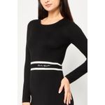 Fashion, accesorii si bijuterii - Femei - Imbracaminte femei - Rochii femei - Rochie dama Karl Lagerfeld 24WW1326 Negru M INTL - Infinity.ro