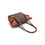 Fashion, accesorii si bijuterii - Femei - Accesorii femei - Genti si rucsacuri femei - Geanta dama mare Michael Kors din piele tote Charlotte 38 x 26 x 11 cm Maro - Infinity.ro