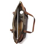 Fashion, accesorii si bijuterii - Femei - Accesorii femei - Genti si rucsacuri femei - Geanta dama mare Michael Kors din piele tote Charlotte 38 x 26 x 11 cm Maro - Infinity.ro