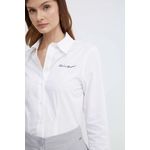 Fashion, accesorii si bijuterii - Femei - Imbracaminte femei - Camasi si bluze femei - Camasa dama Oxford Karl Lagerfeld 24WW1607 40 EU Alb - Infinity.ro