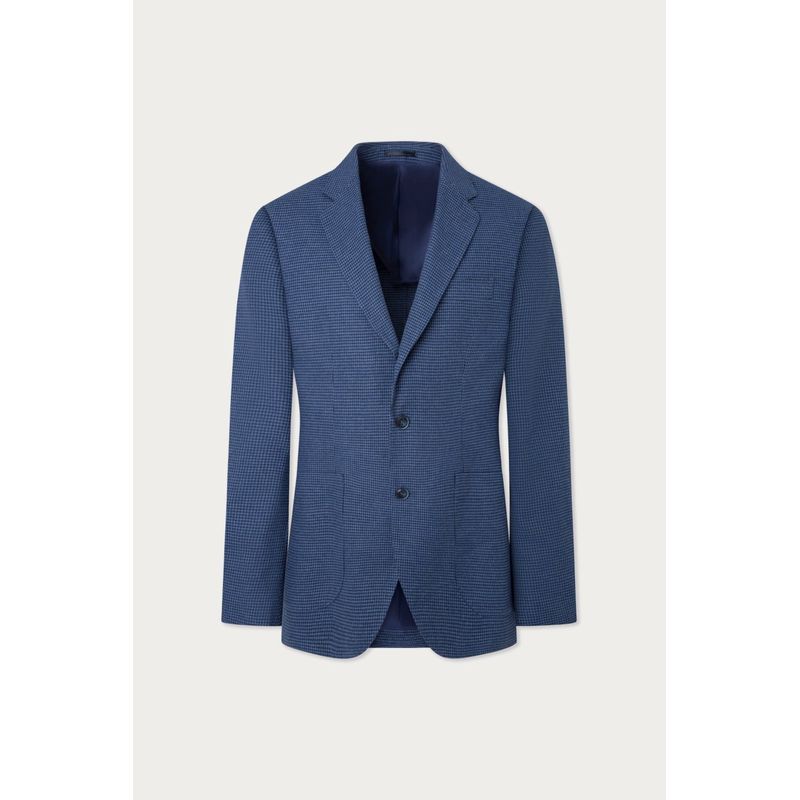Fashion, accesorii si bijuterii - Barbati - Imbracaminte - Sacouri si veste barbati - Sacou Barbati Hackett London Ptooth HM443336 L INTL Albastru - Infinity.ro