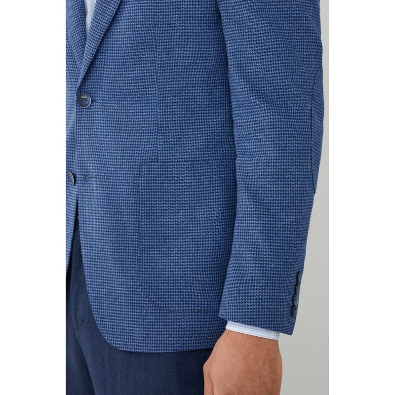 Fashion, accesorii si bijuterii - Barbati - Imbracaminte - Sacouri si veste barbati - Sacou Barbati Hackett London Ptooth HM443336 L INTL Albastru - Infinity.ro
