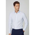 Fashion, accesorii si bijuterii - Barbati - Imbracaminte - Camasi barbati - Camasa cu maneca lunga Hackett London Mini Squares HM309653 Albastru deschis XL INTL - Infinity.ro