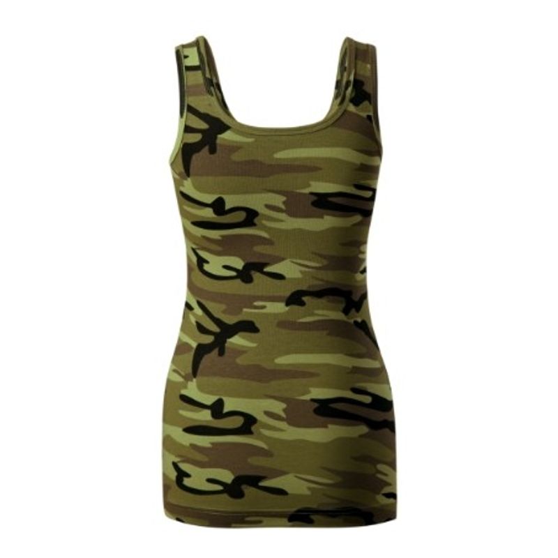 Sport si Outdoor - Echipament Sportiv - Imbracaminte sport - Maiouri sport - Top pentru dama, Camo Triumph C36, Malfini L Camuflaj Verde - Infinity.ro