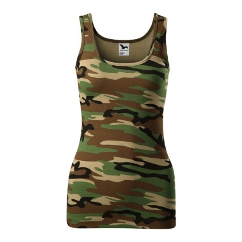 Sport si Outdoor - Echipament Sportiv - Imbracaminte sport - Maiouri sport - Top pentru dama, Camo Triumph C36, Malfini S Camuflaj Maro - Infinity.ro