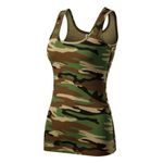 Sport si Outdoor - Echipament Sportiv - Imbracaminte sport - Maiouri sport - Top pentru dama, Camo Triumph C36, Malfini S Camuflaj Maro - Infinity.ro