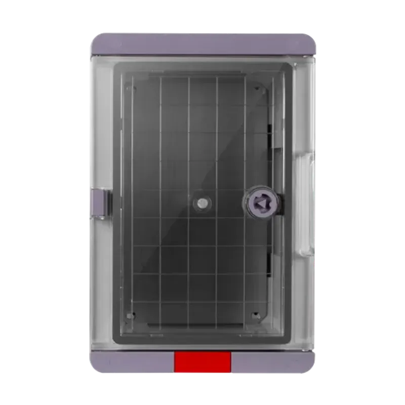 Casa si Gradina - Electrice - Smart Home - Accesorii control acces si supraveghere - Cutie distributie IP67 din ABS gri, usa transparenta, placa metalica, 300x400x170mm PS304017 - Infinity.ro