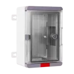 Casa si Gradina - Electrice - Smart Home - Accesorii control acces si supraveghere - Cutie distributie IP67 din ABS gri, usa transparenta, placa metalica, 300x400x170mm PS304017 - Infinity.ro