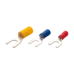 PC, gaming si accesorii - Retelistica - Cabluri si accesorii - Terminale izolate de tip furca, sectiune transversala 1.50-2.50mm, M4, 200buc/set PCK-402 - Infinity.ro