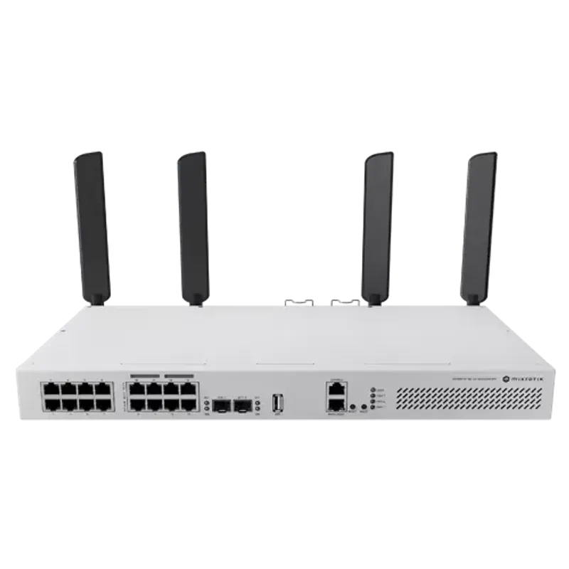 PC, gaming si accesorii - Retelistica - Wireless - Routere Wireless - Switch L3, Wi-Fi 6 Dual-Band, 8 x RJ45 1G PoE, 8 x RJ45 1G, 2 x SFP+ 10G, 2 x AC, 1U - CRS418-8P-8G-2S+5axQ2axQ-RM - Infinity.ro