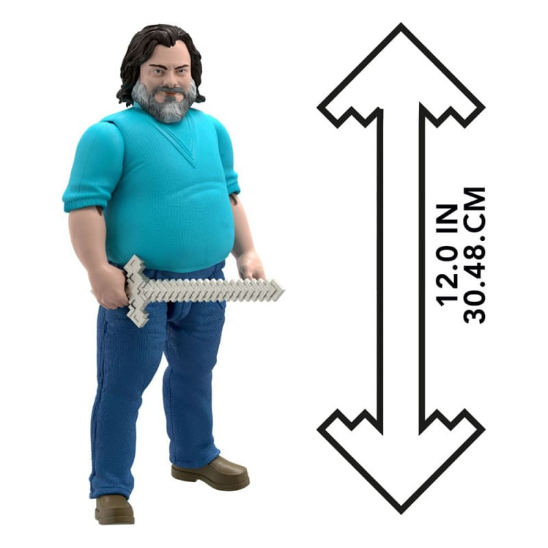 Jucarii, Copii si Bebe - Jucarii si jocuri - Figurine - A Minecraft Movie Action Figure Large Steve 30 cm - Infinity.ro