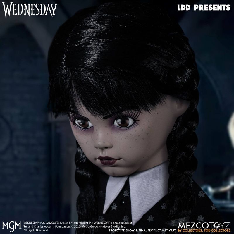 Jucarii, Copii si Bebe - Jucarii si jocuri - Figurine - Figurina Papusa Wednesday Living Dead Dolls, 25 cm - Infinity.ro