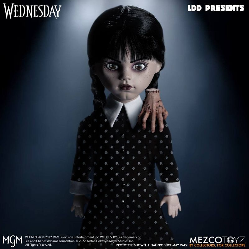 Jucarii, Copii si Bebe - Jucarii si jocuri - Figurine - Figurina Papusa Wednesday Living Dead Dolls, 25 cm - Infinity.ro