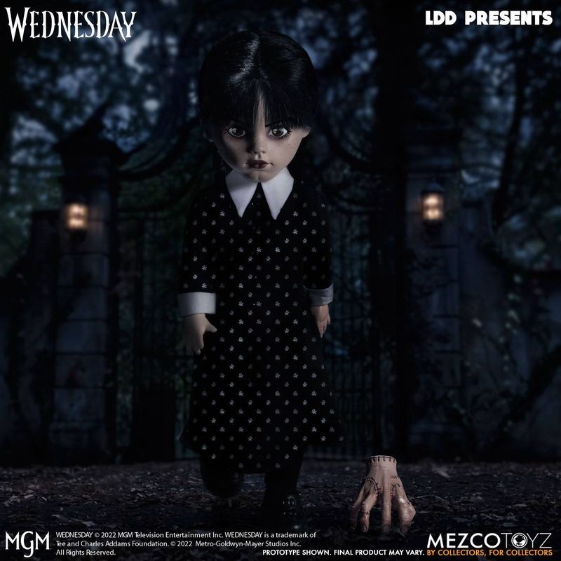 Jucarii, Copii si Bebe - Jucarii si jocuri - Figurine - Figurina Papusa Wednesday Living Dead Dolls, 25 cm - Infinity.ro