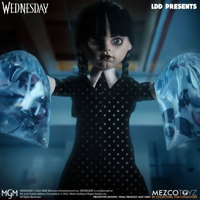 Jucarii, Copii si Bebe - Jucarii si jocuri - Figurine - Figurina Papusa Wednesday Living Dead Dolls, 25 cm - Infinity.ro