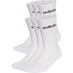 Fashion, accesorii si bijuterii - Barbati - Lenjerie si pijamale barbati - Sosete si ciorapi barbati - Set 6 perechi sosete Adidas Linear Crew Cushioned, 43-45 - Infinity.ro