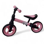 Sport si Outdoor - Ciclism - Biciclete pentru copii - Bicicleta de echilibru pentru copii (80-110 cm), inaltime reglabila, roti din spuma EVA, roz-negru - Infinity.ro