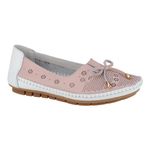 Fashion, accesorii si bijuterii - Femei - Incaltaminte femei - Balerini femei - Balerini dama din piele naturala Feeling Moreno, pink-white 37 - Infinity.ro