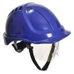 Casa si Gradina - Constructii - Echipamente de lucru - Casca protectia muncii - Casca ventilata si vizor inclus PW54 Endurance PLUS Portwest Albastru - Infinity.ro
