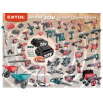 Casa si Gradina - Constructii - Scule electrice si accesorii - Masini de gaurit si insurubat - Masina de legat fier beton cu baterie EXTOL INDUSTRIAL brushless 1x5Ah + 10 sarme incluse - Infinity.ro