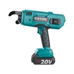 Casa si Gradina - Constructii - Scule electrice si accesorii - Masini de gaurit si insurubat - Masina de legat fier beton cu baterie EXTOL INDUSTRIAL brushless 1x5Ah + 10 sarme incluse - Infinity.ro
