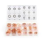 Auto si Moto - Moto - Accesorii moto si consumabile - Set saibe cupru, Kraft&Dele, diferite dimensiuni, 150 elemente, KD10503 - Infinity.ro