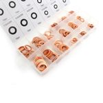 Auto si Moto - Moto - Accesorii moto si consumabile - Set saibe cupru, Kraft&Dele, diferite dimensiuni, 150 elemente, KD10503 - Infinity.ro