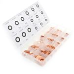 Auto si Moto - Moto - Accesorii moto si consumabile - Set saibe cupru, Kraft&Dele, diferite dimensiuni, 150 elemente, KD10503 - Infinity.ro