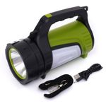 Casa si Gradina - Corpuri si surse de iluminat - Iluminat exterior - Lanterne - Lanterna T6 LED, Kraft&Dele, cu acumulator, 8A, cu lumini laterale, KD1243 - Infinity.ro