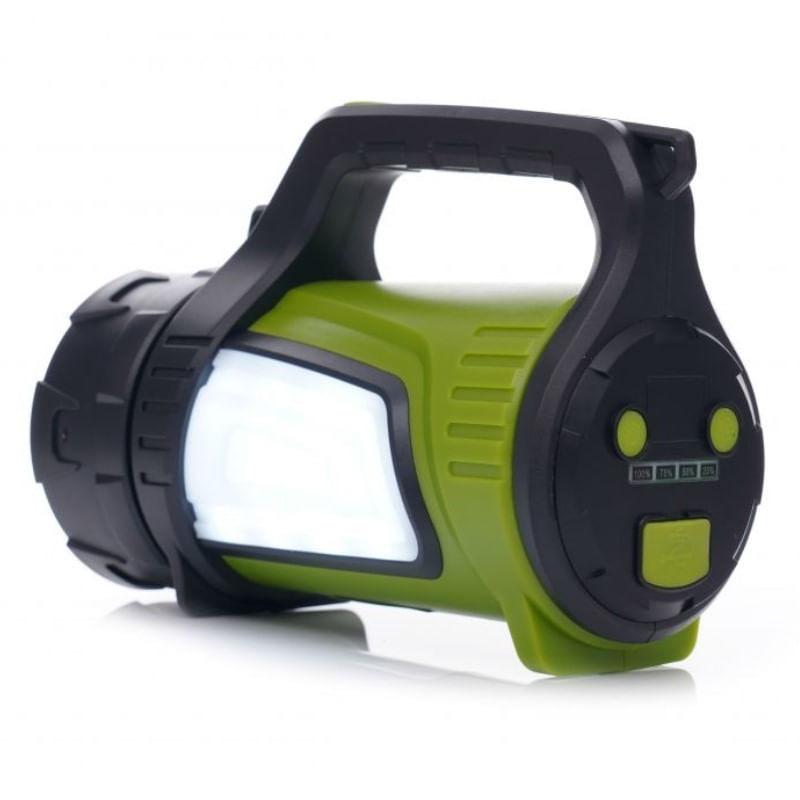 Casa si Gradina - Corpuri si surse de iluminat - Iluminat exterior - Lanterne - Lanterna T6 LED, Kraft&Dele, cu acumulator, 8A, cu lumini laterale, KD1243 - Infinity.ro