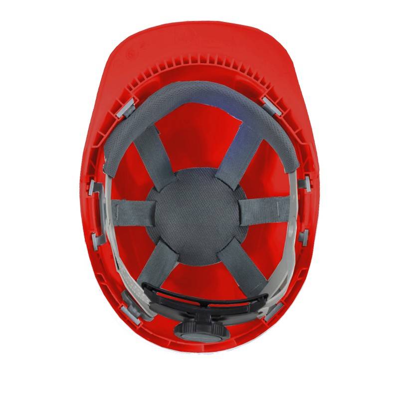 Casa si Gradina - Constructii - Echipamente de lucru - Casca protectia muncii - Casca de protectie MORION HELM cu ventilatie si buton reglabil Procera Rosu - Infinity.ro
