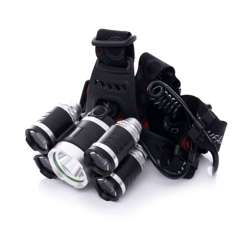 Casa si Gradina - Corpuri si surse de iluminat - Iluminat comercial si industrial - Corpuri iluminat comercial - Lanterna frontala profesionala, Kraft&Dele KD1247, cu baterii 2x18650 - Infinity.ro