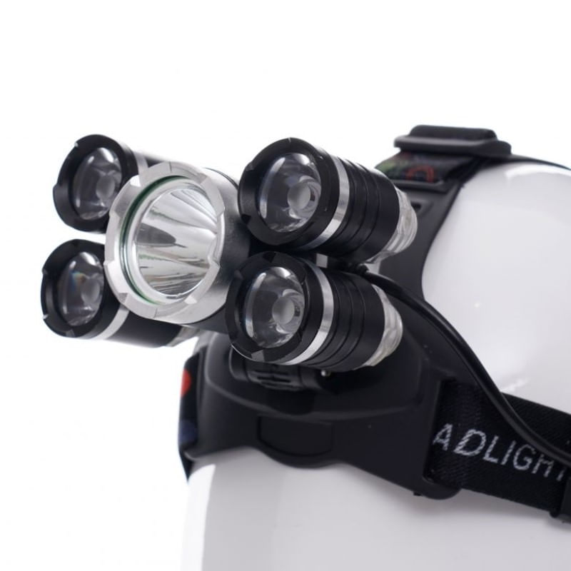 Casa si Gradina - Corpuri si surse de iluminat - Iluminat comercial si industrial - Corpuri iluminat comercial - Lanterna frontala profesionala, Kraft&Dele KD1247, cu baterii 2x18650 - Infinity.ro