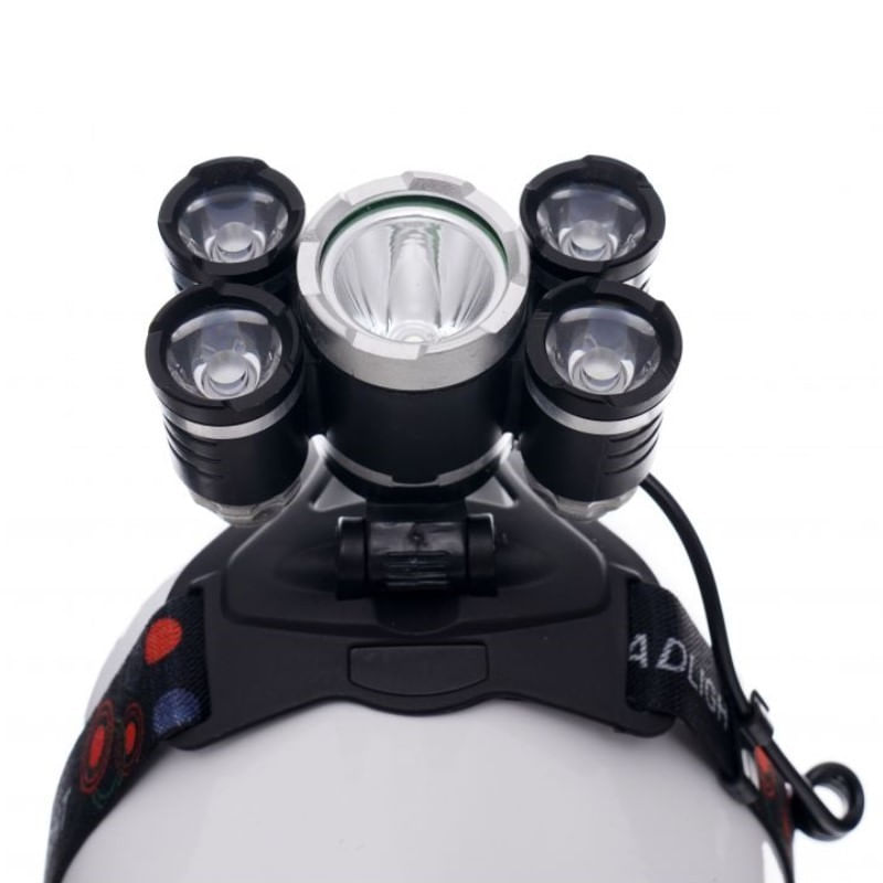 Casa si Gradina - Corpuri si surse de iluminat - Iluminat comercial si industrial - Corpuri iluminat comercial - Lanterna frontala profesionala, Kraft&Dele KD1247, cu baterii 2x18650 - Infinity.ro