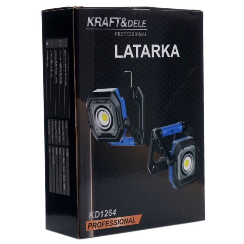 Casa si Gradina - Corpuri si surse de iluminat - Iluminat comercial si industrial - Corpuri iluminat comercial - Lampa de lucru, 2000 Lm, KD1264, Kraft&Dele - Infinity.ro