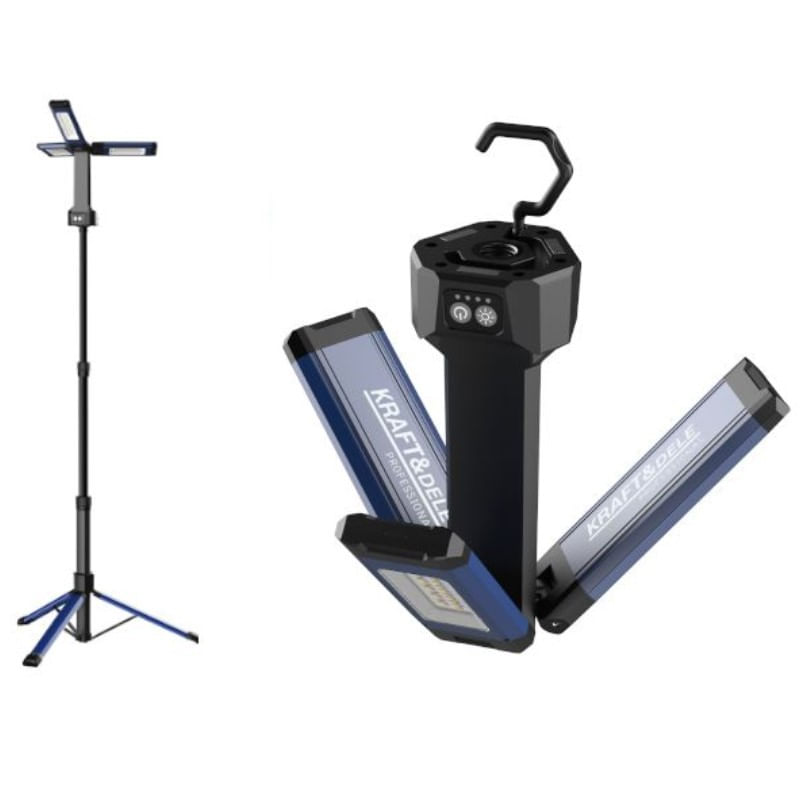 Casa si Gradina - Corpuri si surse de iluminat - Iluminat comercial si industrial - Proiectoare si lampi de lucru - Proiector de lucru, baterie 4000 mAh, KD1267, Kraft&Dele - Infinity.ro
