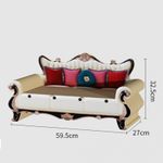 Petshop - Accesorii petshop - Culcusuri si custi - Culcusuri si saltele - Canapea pentru pisici, 2 in 1, pat + ansamblu de zgariat din carton rezistent, 60 x 27 x 33 cm, eCarla, KOT19 - Infinity.ro