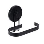 Casa si Gradina - Sanitare - Suporturi si accesorii baie - Accesorii baie - Suport hartie igienica, Bathroom Solutions, prindere cu ventuza, negru mat, 14x8x11 cm - Infinity.ro