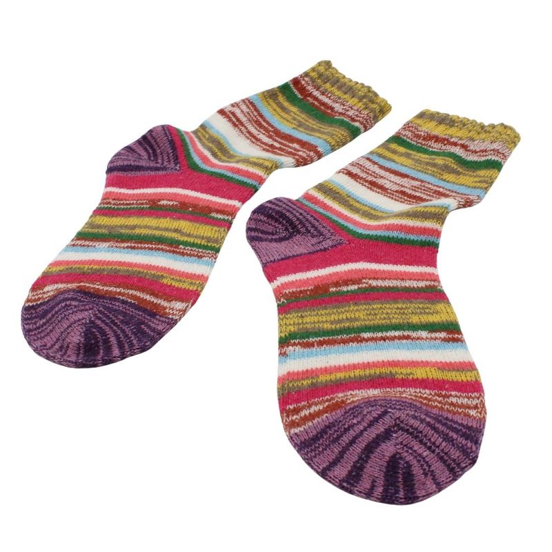 Fashion, accesorii si bijuterii - Femei - Lenjerie si pijamale femei - Sosete si ciorapi femei - Set 3 perechi sosete colorate, Antonio, unisex, model dungi, 39/42 - Infinity.ro