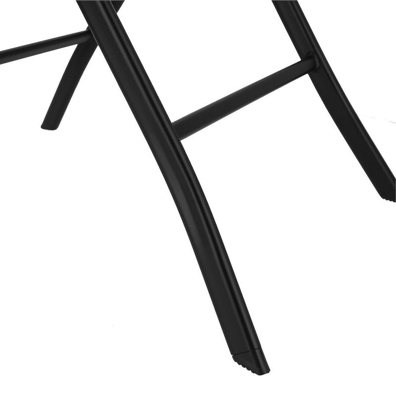 Sport si Outdoor - Camping - Mobilier pentru camping - Mese camping - Masuta pliabila patrata Jumi, 60x60 cm, negru, otel si sticla - Infinity.ro