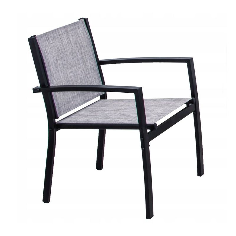 Casa si Gradina - Gradina si terasa - Mobilier exterior - Seturi mobila gradina - Set mobilier de gradina Jumi, canapea, 2 fotolii si masuta de cafea, otel si textilena, gri - Infinity.ro