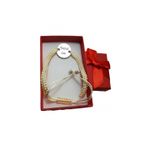 Fashion, accesorii si bijuterii - Femei - Bijuterii femei - Bratari femei - Bratara alba impletita cu banut gravat personalizat cu textul tau - Infinity.ro