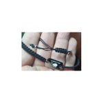 Fashion, accesorii si bijuterii - Femei - Bijuterii femei - Bratari femei - Bratara din snur negru impletit cu placuta metalica gravata cu poza si textul tau. - Infinity.ro