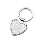Fashion, accesorii si bijuterii - Barbati - Accesorii barbati - Alte accesorii barbati - Breloc Gravat in Forma de Inima cu Textul "Te iubesc din toata inima mea" - Infinity.ro