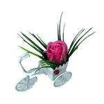 Market - Cadouri - Flori si aranjamente - Aranjament Floral, Bicicleta, Trandafir Roz Inchis, Parfumat, Buburuza - Infinity.ro